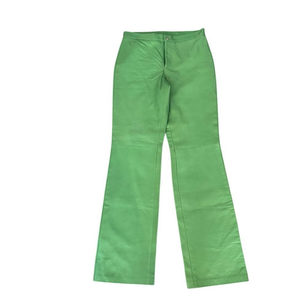 Ralph Lauren Black label 100% leather Green Pants NWT 10
